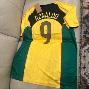 R9 Ronaldo #9 Brazil 2004 Home Jersey  Total 90 FITS EXTRA LARGE